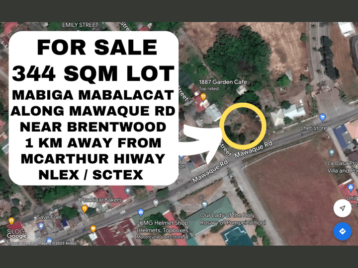 344 Sqm Commercial Lot For Sale Mabiga Mabalacat Along Mawaque Road