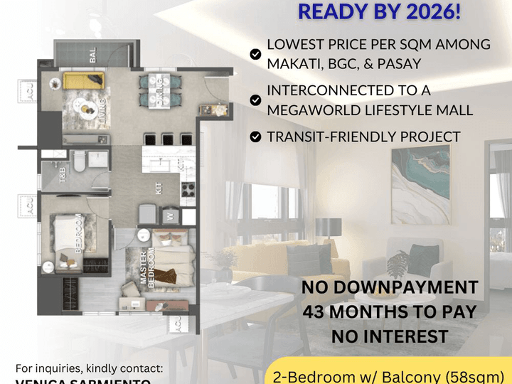 High-end Smart-home 2BR Unit