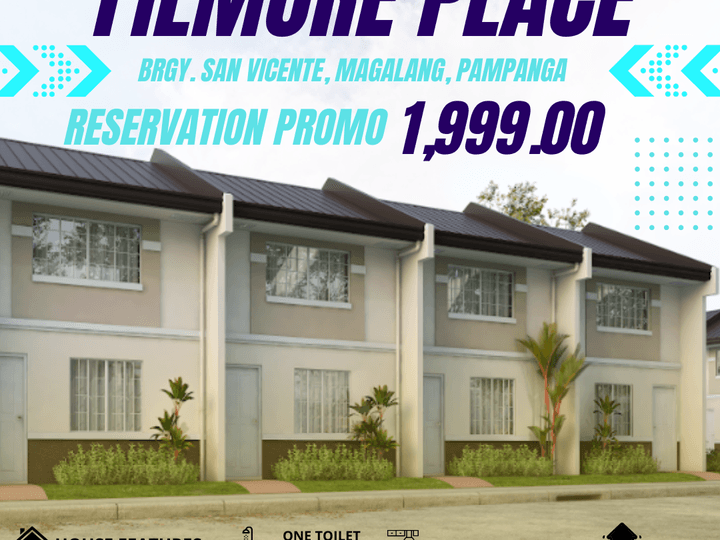 Discounted 2-bedroom Townhouse For Sale thru Pag-IBIG in Magalang