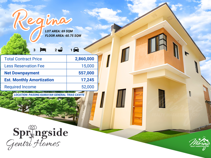 2-bedroom Duplex / Twin House For Sale in General Trias Cavite