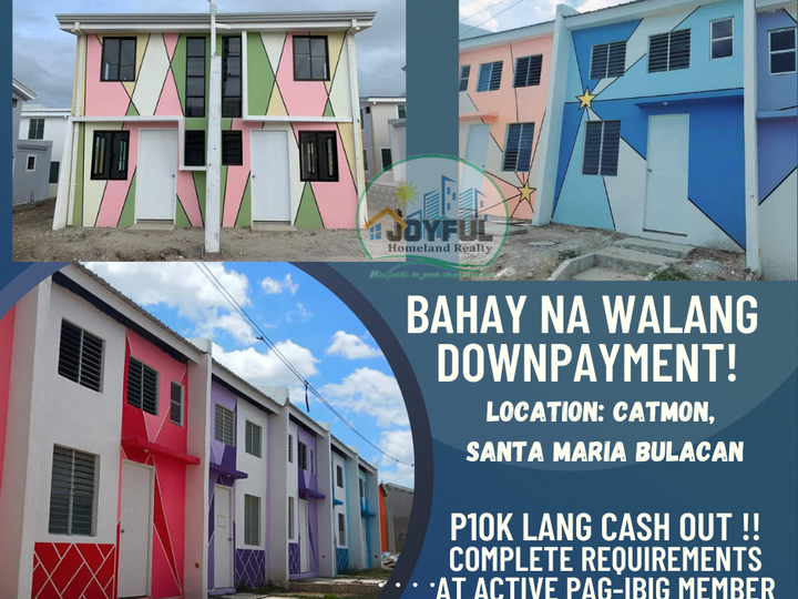 Bahay na walang downpayment or equity sa Catmon Santa Maria