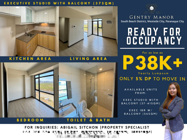 READY FOR OCCUPANCY AND RENT TO OWN CONDOMINIUM IN PARANAQUE CITY