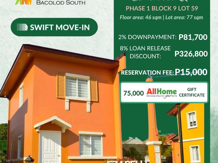 2-bedroom Ready for Occupancy For Sale in Negros Occidental