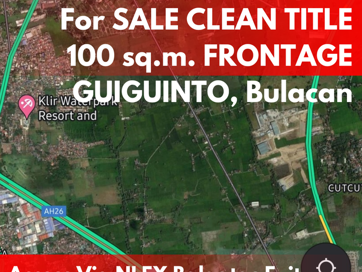 5.8 hectares Raw Land For Sale in Guiguinto Bulacan near NLEX Balagtas