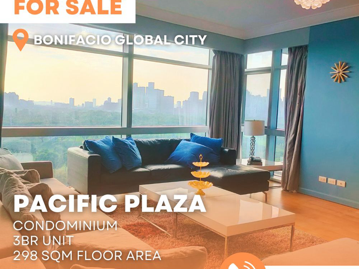 Pacific Plaza North Tower - 298SQM 3BR For Sale in BGC