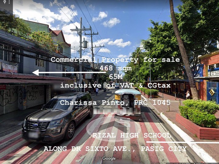 Commercial Property in Pasig Across School For Sale