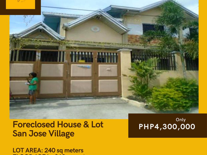Foreclosed 4 BR House in San Jose Village City near SM Pampanga