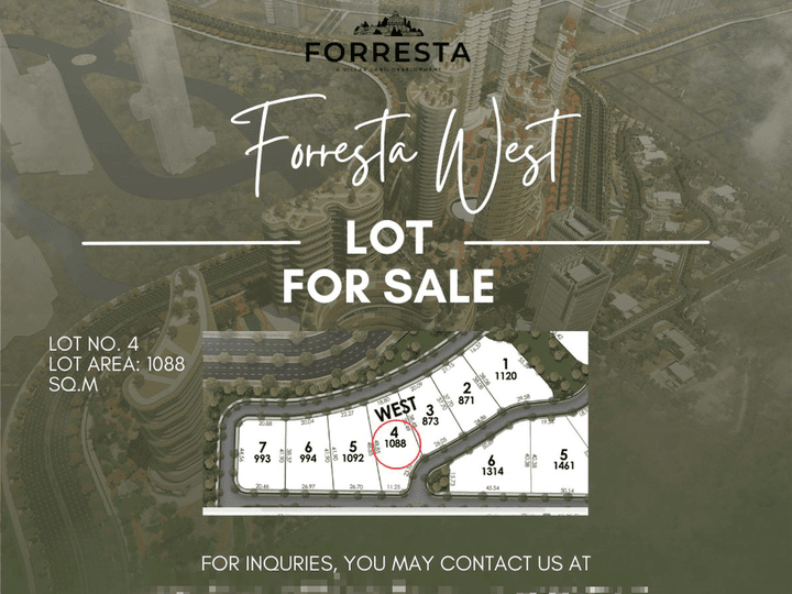 Forresta West - 1088 SQ.M Luxury Lot for Sales in Vista Alabang