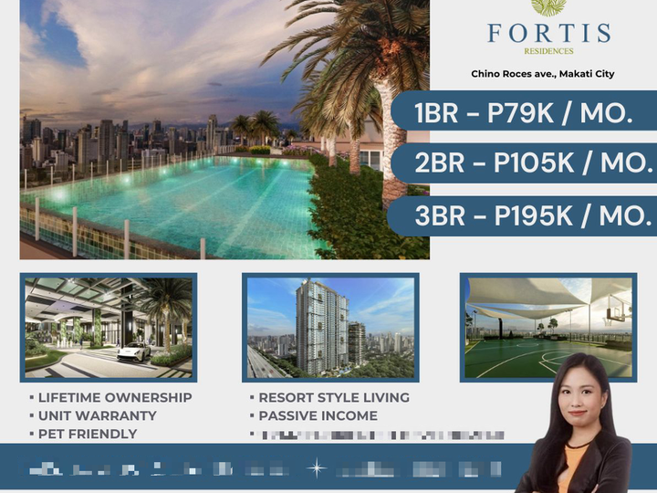 DMCI Fortis Residences Preselling 1 Bedroom Condo For Sale in Makati