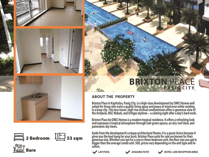 BRIXTON PLACE - 2BR FOR RENT
