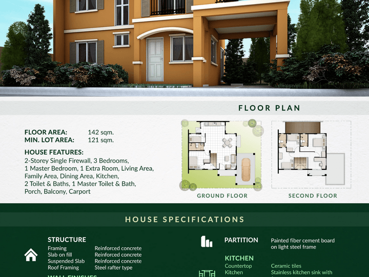 5-bedroom RFO Single Attached House For Sale in Binangonan Rizal