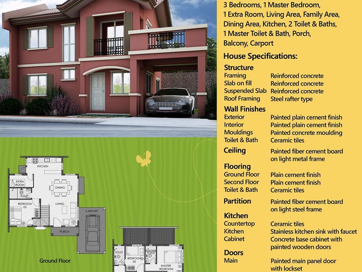 A 5 BEDROOM UNIT NON-READY FOR OCCUPANCY IN CAMELLA BOHOL PHASE 3