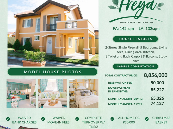Pre-selling in Cavite | 5 BR Single Attached | Grande Series Freya
