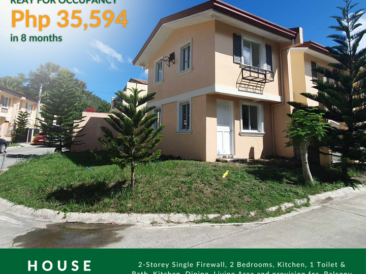 2BR 2-Storey Single Firewall with provision for balcony (RFO)