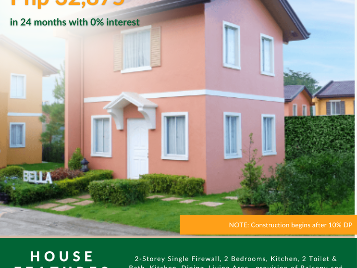 2BR Pre-selling 2 -Storey ( 8 months Construction) in Carcar