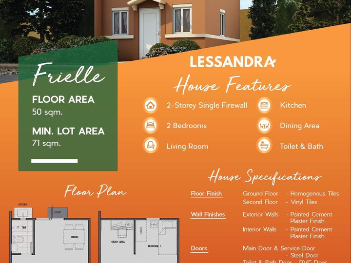 Lessandra- Affordable house and lot affordable homes