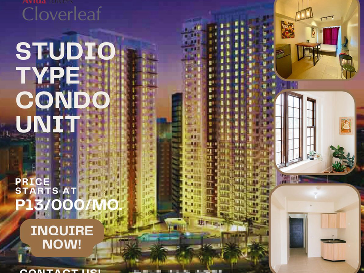 Studio Type Condo Unit For Sale in Cloverleaf | Quezon City