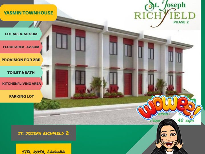 House and lot Townhouse Affordable Sta. Rosa Near Alabang NCR