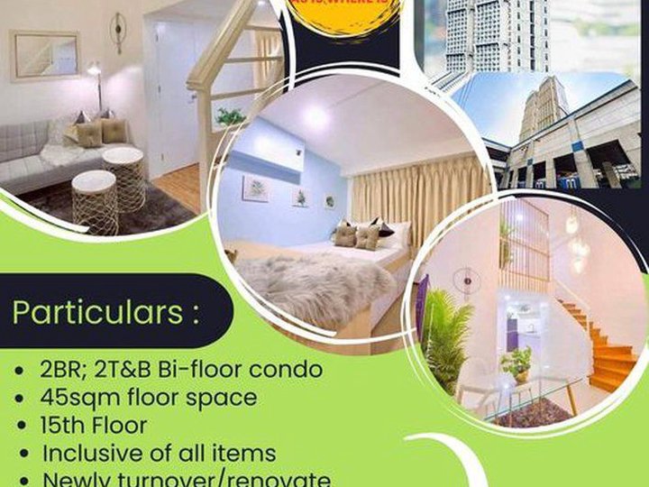 2BR Bi-floor Condominium in Boni, Edsa Mandaluyong