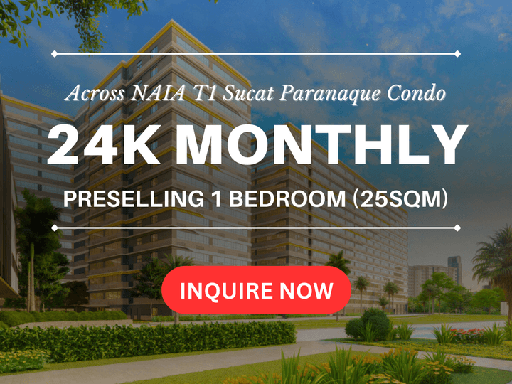 1-bedroom SMDC Gold Residences Preselling in Paranaque across NAIA T1