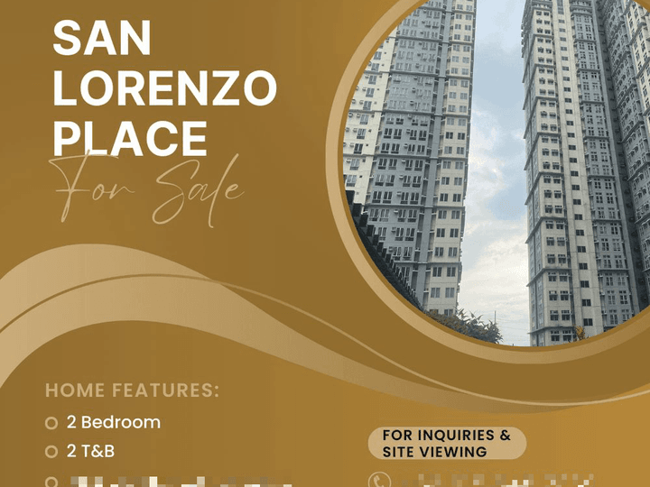 48.00 sqm 2-bedroom Condo For Sale in San Lorenzo Place Makati as low as 48K Monthly