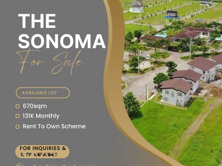 Lot In The Sonoma Near Nuvali for sale Rush sale