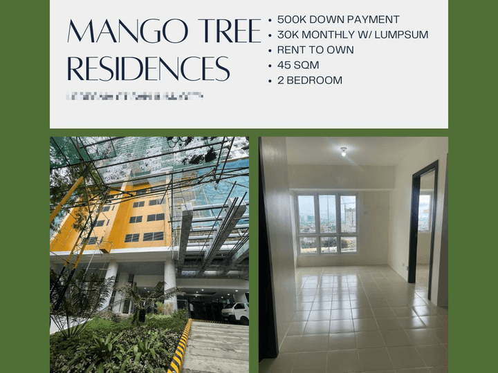 2-bedroom Residential Condo For Sale in Sta Mesa Quezon City Rent To Own 50K Monthly