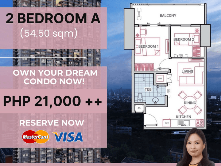 For Sale - DMCI The Erin Heights 2 BR Preselling Condo in Commonwealth Quezon city