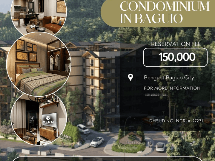 46.36 sqm 1 bedroom Condotel For Sale in Baguio Benget