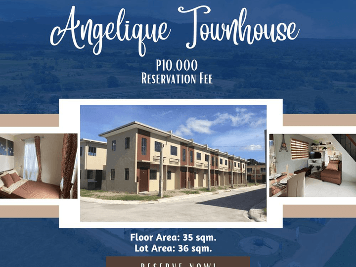 Your dream Angelique Townhouse home is available in Lumina Capiz.