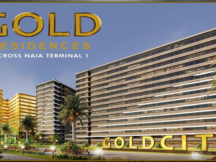 GOLD RESIDENCES 1 Bedroom Condo unit for sale in Paranaque Across NAIA