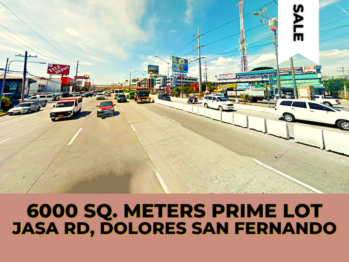 6600 sqm Commercial Lot along JASA Rd in San Fernando Pampanga [Lot 🚜