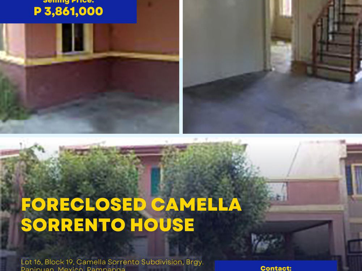 3-bedroom Single Detached House For Sale in Camella Sorrento B19L16