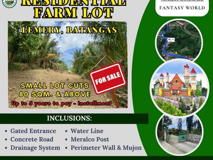 Residential-Farm Lot For Installment