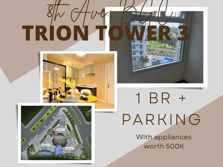 TRION TOWER 3 | 8TH AVENUE, BGC | 1BR WITH PARKING
