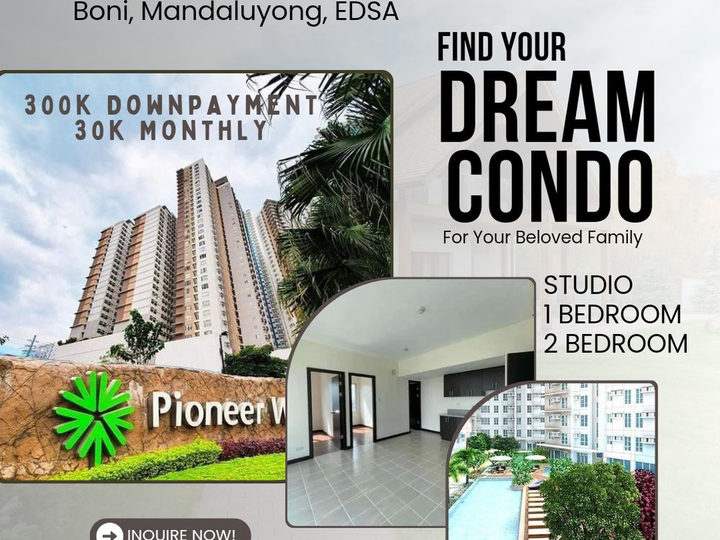 Condo lipat agad at 300k DP rent to own Boni Mandaluyong