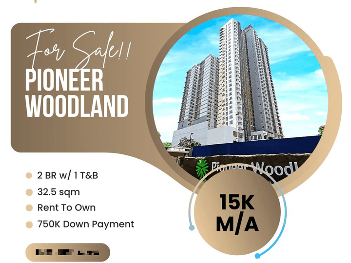 Condo in Mandaluyong 2 BR Rent To Own a slow as 25K Monthly