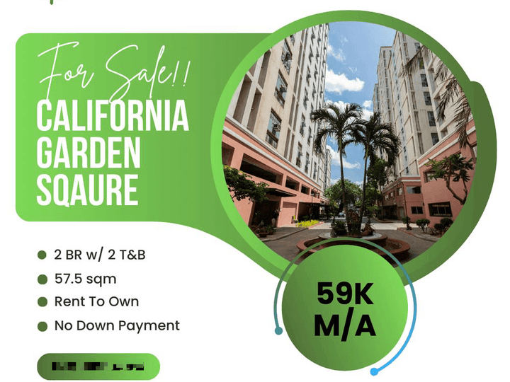 120K To Move In Condo in Mandaluyong California Garden Square Rent To Own 2 BR