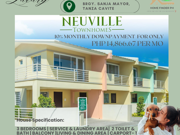 3-bedroom Townhouse For Sale in Tanza Cavite