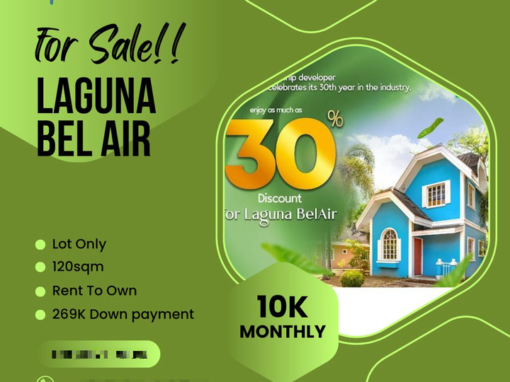 Rent to Own Lot in Sta Rosa Laguna 169K Dp to Move In