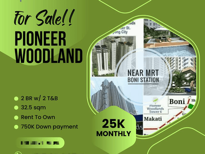 32.50 sqm 2 BR Condo For Sale in Mandaluyong as low as 25K Monthly