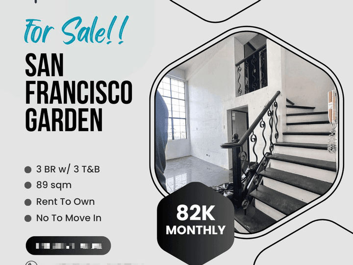 89.00 sqm 3 BR Condo For Sale in Mandaluyong San Francisco Garden