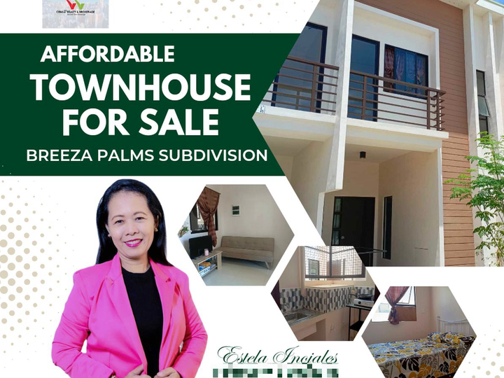 Affordable 3-Bedroom Townhouse For Sale in Breeza Palms Subdivision Marigondon Lapu-Lapu City