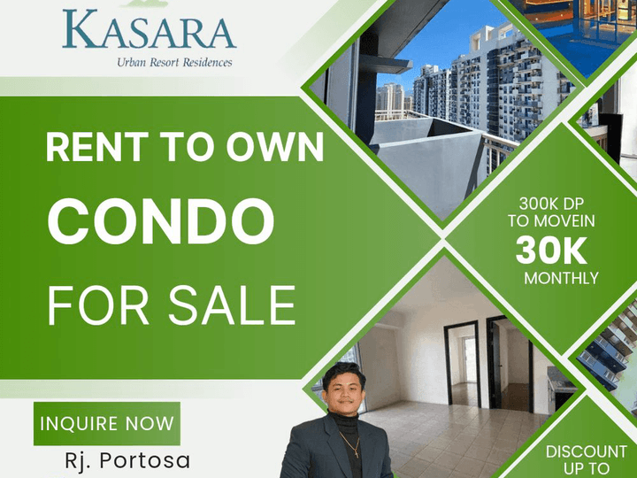 Condo for sale in Pasig near Rockwell, Eastwood, Bgc at Kasara 300k dp lipat agad 30k monthly