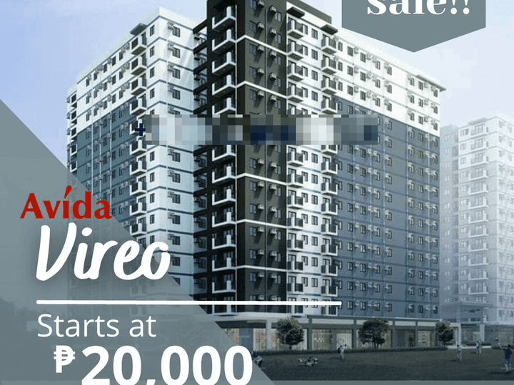 For Sale Arca South 1 Bedroom w Balcony at Avida Vireo Tower 3, Taguig
