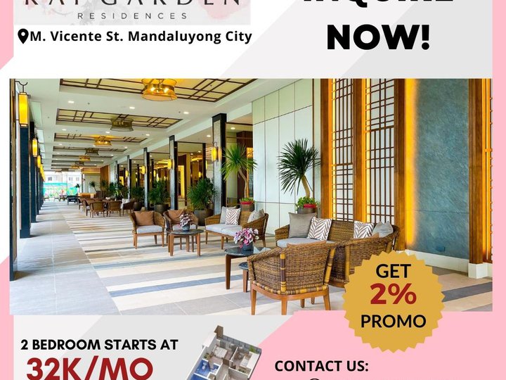 Discounted 53.50 sqm 2-bedroom Condo For Sale in Mandaluyong