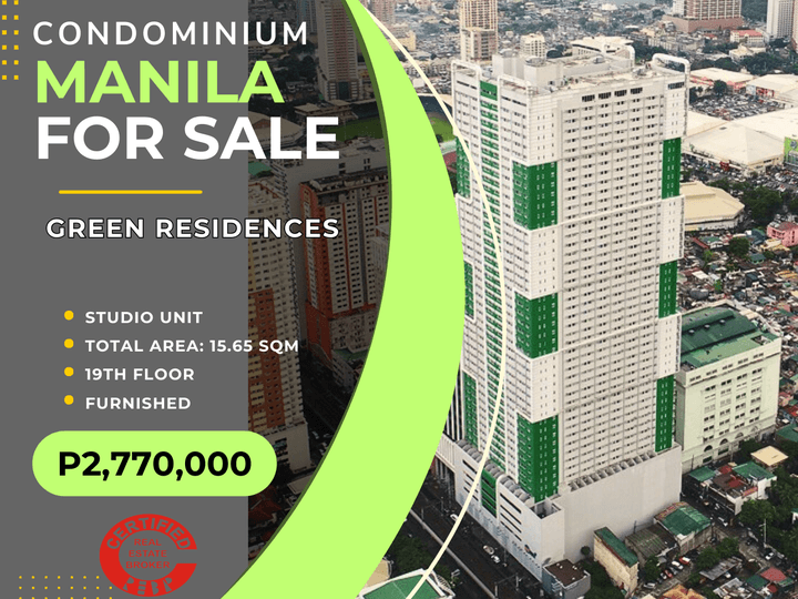 Green Residences Discounted Condo For Sale By Owner in Manila near La Salle Taft