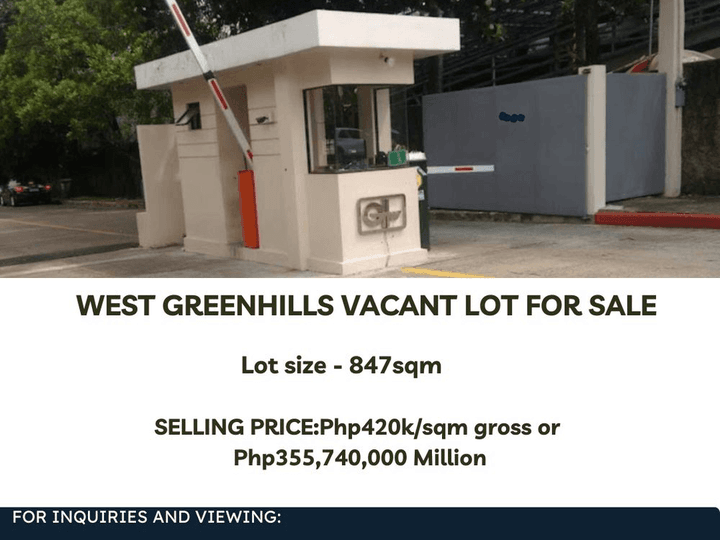 West Greenhills Vacant Lot for Sale