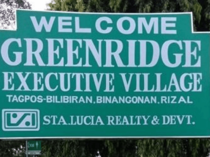 Lot Only For Sale in Greenridge Executive Village Binangonan, Rizal