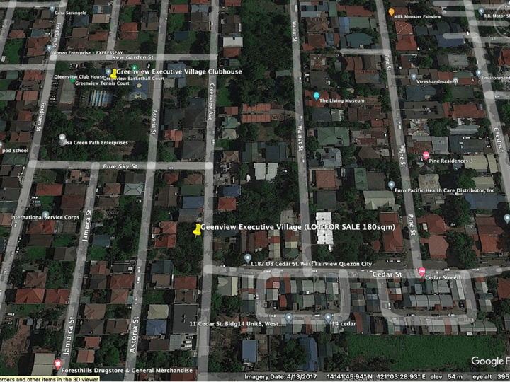 180 sqm Residential Lot For Sale in Quezon City / QC Metro Manila